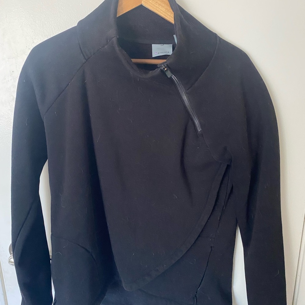 Athleta Black Zip-Up Jacket
